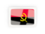 Angola. Rectangular carbon icon. Download icon.