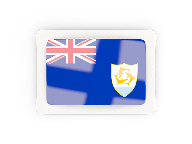 Rectangular carbon icon. Download flag icon of Anguilla at PNG format