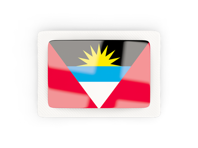 Rectangular carbon icon. Download flag icon of Antigua and Barbuda at PNG format