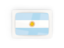 Argentina. Rectangular carbon icon. Download icon.