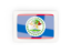 Belize. Rectangular carbon icon. Download icon.