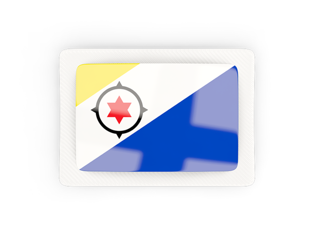 Rectangular carbon icon. Download flag icon of Bonaire at PNG format
