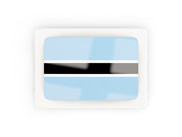 Rectangular carbon icon. Download flag icon of Botswana at PNG format