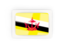 Бруней. Прямоугольная карбоновая иконка. Скачать иконку.