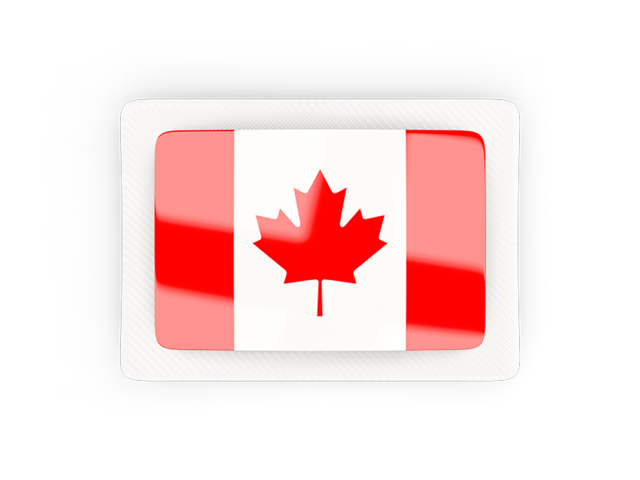 Rectangular carbon icon. Download flag icon of Canada at PNG format