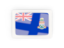 Cayman Islands. Rectangular carbon icon. Download icon.