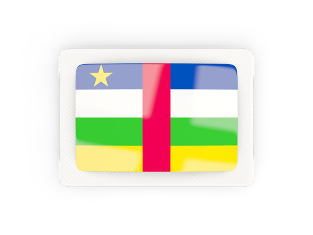 Rectangular carbon icon. Download flag icon of Central African Republic at PNG format