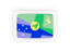 Christmas Island. Rectangular carbon icon. Download icon.