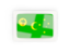 Cocos Islands. Rectangular carbon icon. Download icon.