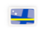 Curacao. Rectangular carbon icon. Download icon.