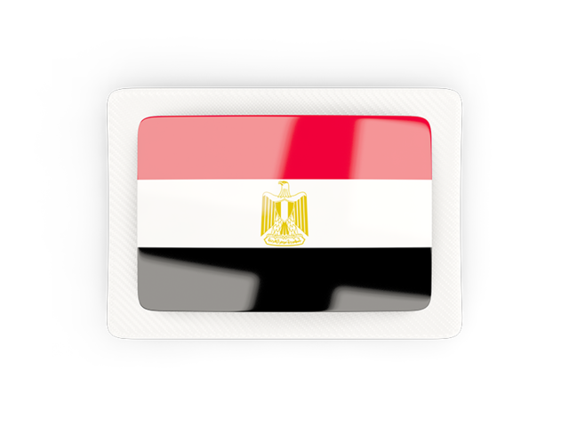 Rectangular carbon icon. Download flag icon of Egypt at PNG format