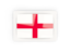 England. Rectangular carbon icon. Download icon.