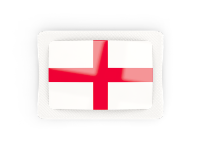 Rectangular carbon icon. Download flag icon of England at PNG format