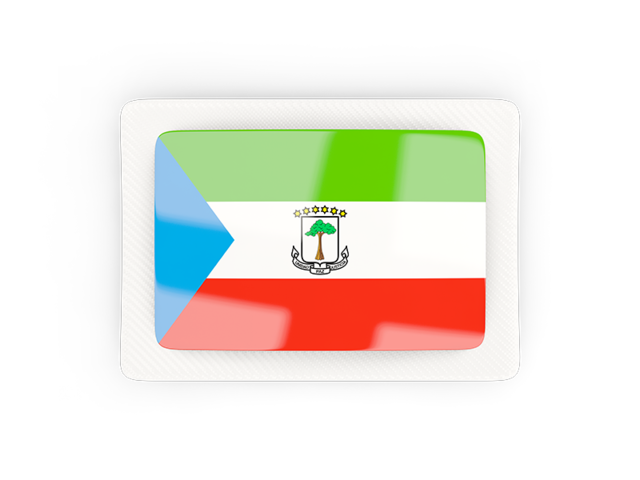 Rectangular carbon icon. Download flag icon of Equatorial Guinea at PNG format