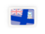 Falkland Islands. Rectangular carbon icon. Download icon.