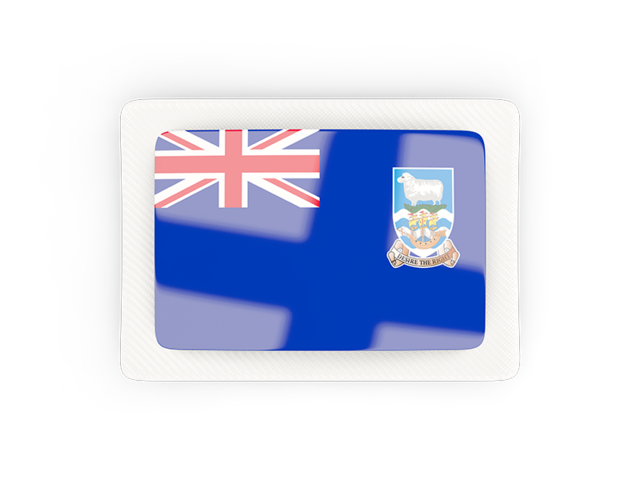 Rectangular carbon icon. Download flag icon of Falkland Islands at PNG format