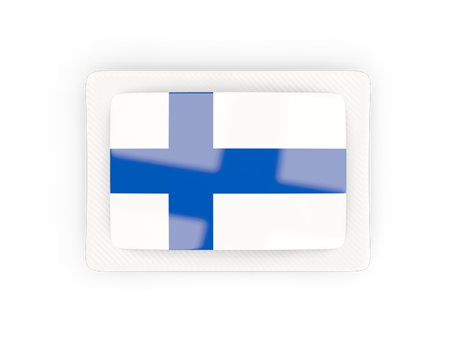 Rectangular carbon icon. Download flag icon of Finland at PNG format