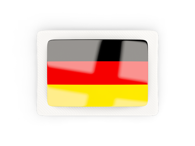 Rectangular carbon icon. Download flag icon of Germany at PNG format