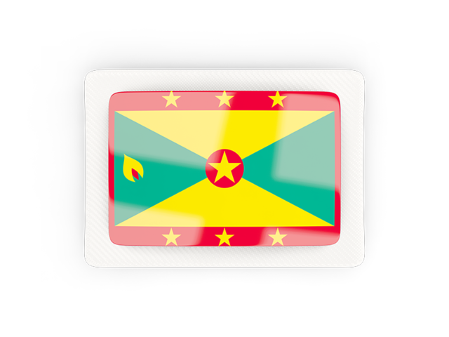 Rectangular carbon icon. Download flag icon of Grenada at PNG format