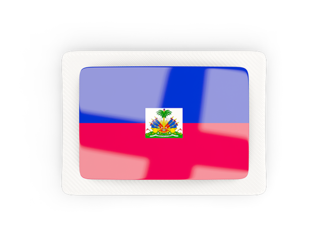 Rectangular carbon icon. Download flag icon of Haiti at PNG format