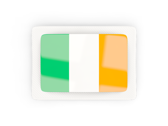 Rectangular carbon icon. Download flag icon of Ireland at PNG format