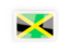 Jamaica. Rectangular carbon icon. Download icon.