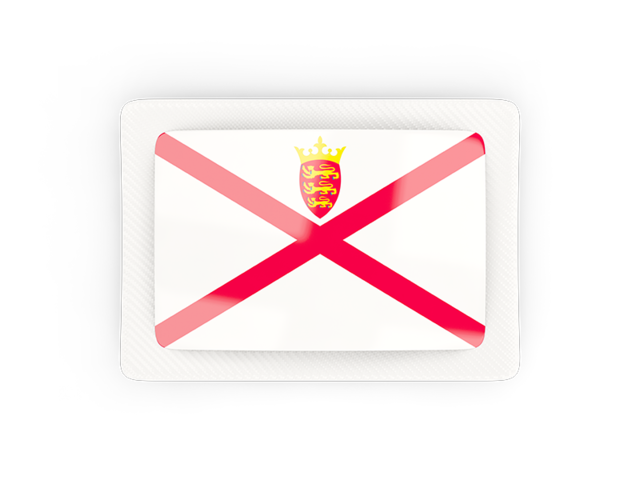 Rectangular carbon icon. Download flag icon of Jersey at PNG format