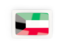 Kuwait. Rectangular carbon icon. Download icon.