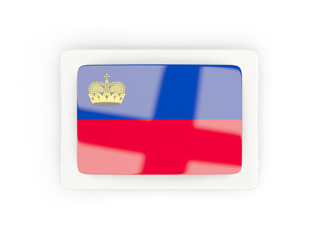 Rectangular carbon icon. Download flag icon of Liechtenstein at PNG format