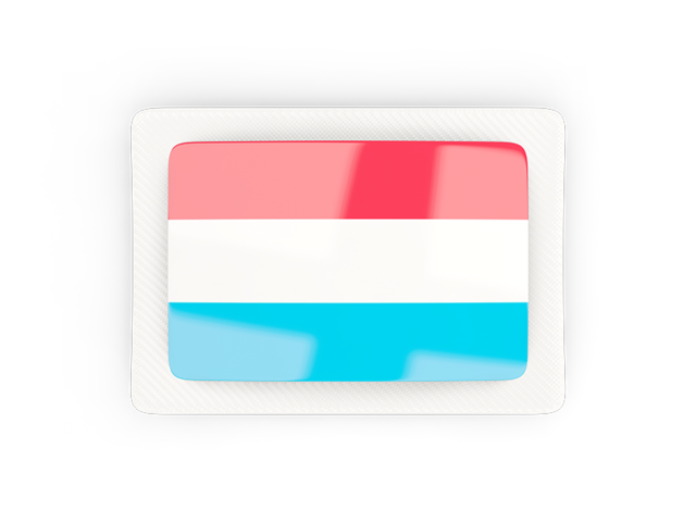 Rectangular carbon icon. Download flag icon of Luxembourg at PNG format