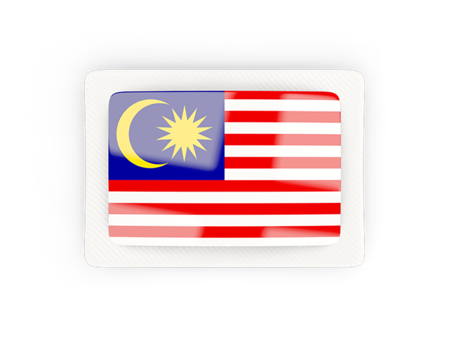 Rectangular carbon icon. Download flag icon of Malaysia at PNG format