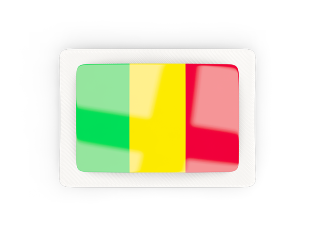 Rectangular carbon icon. Download flag icon of Mali at PNG format