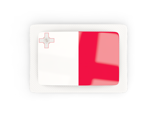 Rectangular carbon icon. Download flag icon of Malta at PNG format