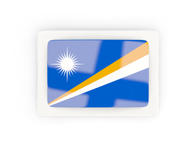 Rectangular carbon icon. Download flag icon of Marshall Islands at PNG format