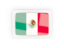 Mexico. Rectangular carbon icon. Download icon.