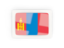 Mongolia. Rectangular carbon icon. Download icon.