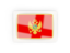 Montenegro. Rectangular carbon icon. Download icon.