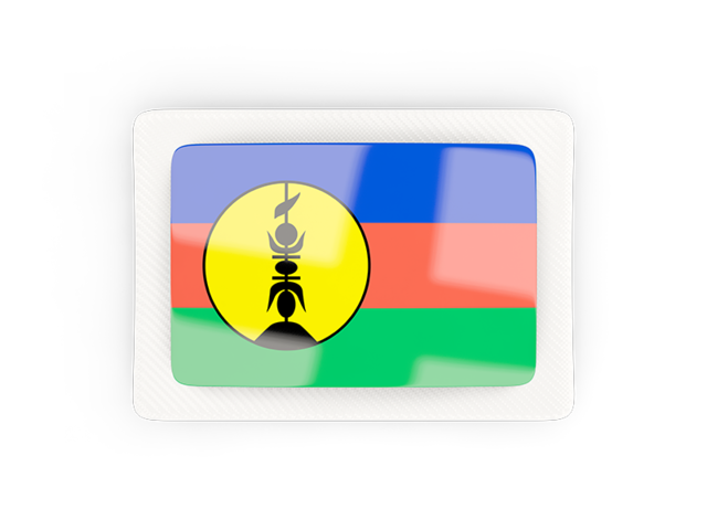 Rectangular carbon icon. Download flag icon of New Caledonia at PNG format