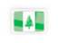 Norfolk Island. Rectangular carbon icon. Download icon.