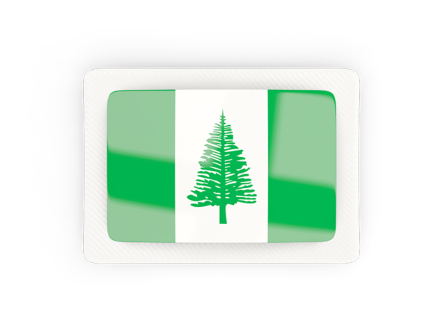 Rectangular carbon icon. Download flag icon of Norfolk Island at PNG format