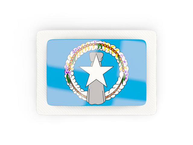 Прямоугольная карбоновая иконка. Скачать флаг. Северные Марианские острова