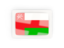 Oman. Rectangular carbon icon. Download icon.