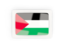 Палестинские территории. Прямоугольная карбоновая иконка. Скачать иконку.
