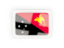 Papua New Guinea. Rectangular carbon icon. Download icon.