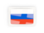 Russia. Rectangular carbon icon. Download icon.