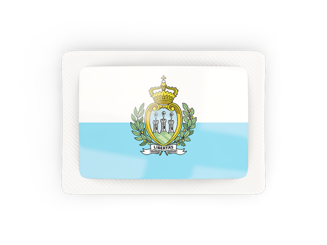 Rectangular carbon icon. Download flag icon of San Marino at PNG format