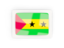 Sao Tome and Principe. Rectangular carbon icon. Download icon.