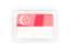 Singapore. Rectangular carbon icon. Download icon.