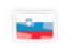 Slovenia. Rectangular carbon icon. Download icon.