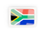 South Africa. Rectangular carbon icon. Download icon.